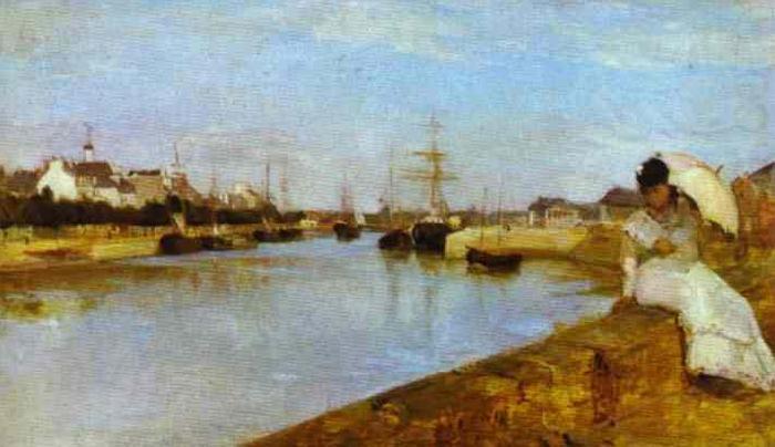 Berthe Morisot The Harbor at Lorient, National Gallery of Art, Washington china oil painting image